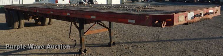 image for item DH6251 1967 Clark PTC-540 flatbed trailer