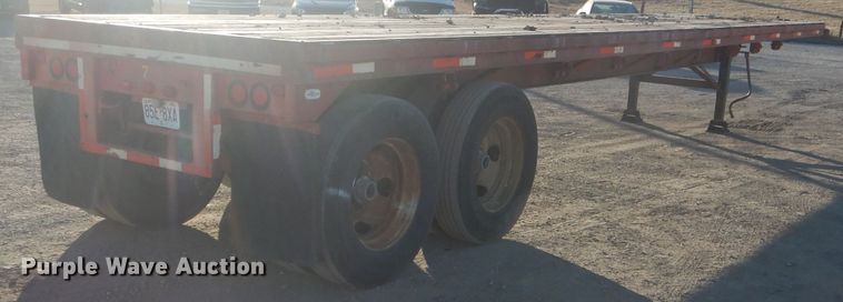 image for item DH6251 1967 Clark PTC-540 flatbed trailer