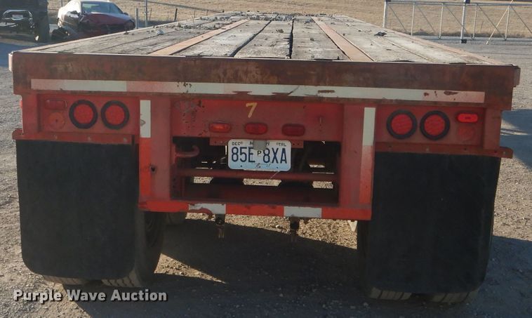 image for item DH6251 1967 Clark PTC-540 flatbed trailer