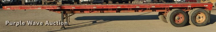 image for item DH6251 1967 Clark PTC-540 flatbed trailer