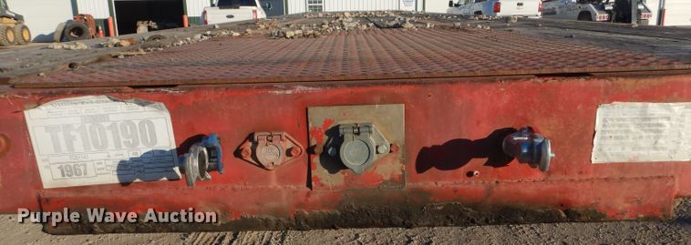 image for item DH6251 1967 Clark PTC-540 flatbed trailer