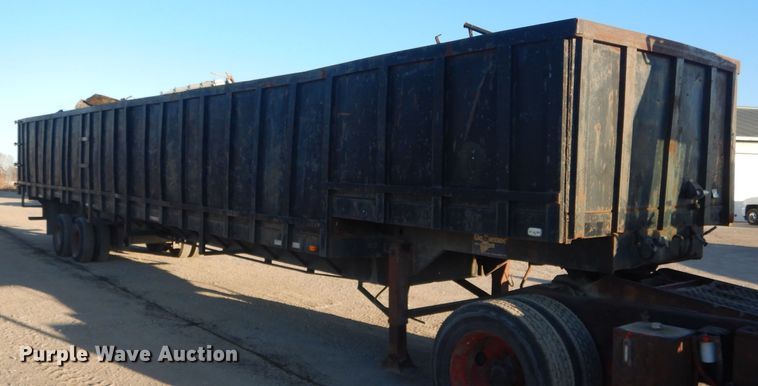 image for item DH6254 1986 Gooseneck 86-40X8-0 scrap trailer