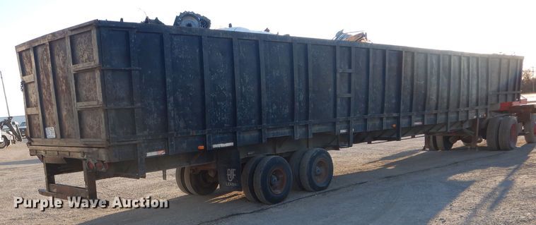 image for item DH6254 1986 Gooseneck 86-40X8-0 scrap trailer