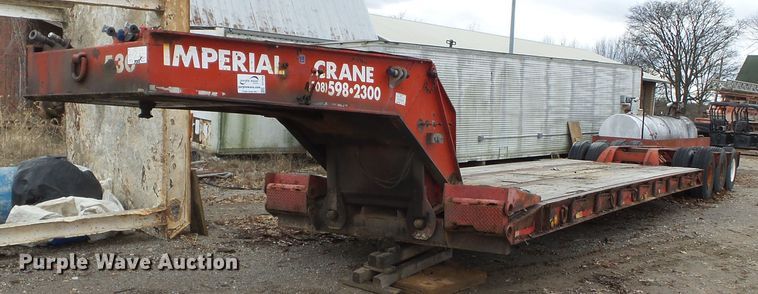 image for item DH7828 1982 Talbert lowboy equipment trailer