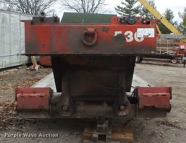 image for item DH7828 1982 Talbert lowboy equipment trailer