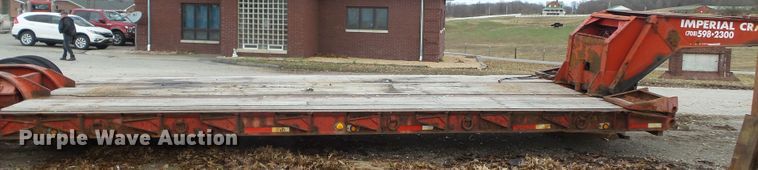 image for item DH7828 1982 Talbert lowboy equipment trailer