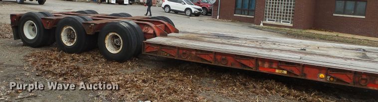 image for item DH7828 1982 Talbert lowboy equipment trailer