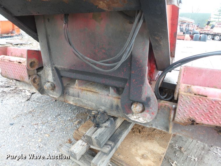 image for item DH7828 1982 Talbert lowboy equipment trailer