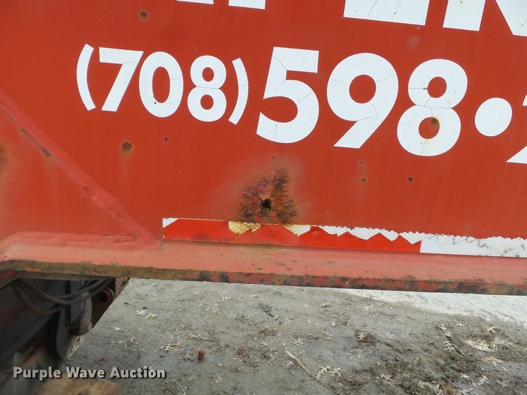 image for item DH7828 1982 Talbert lowboy equipment trailer