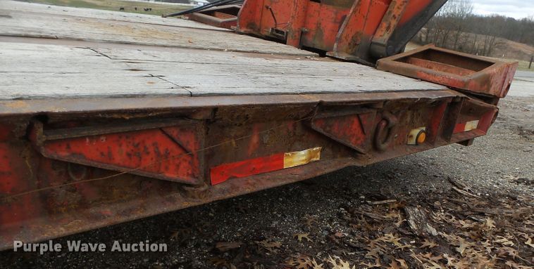 image for item DH7828 1982 Talbert lowboy equipment trailer