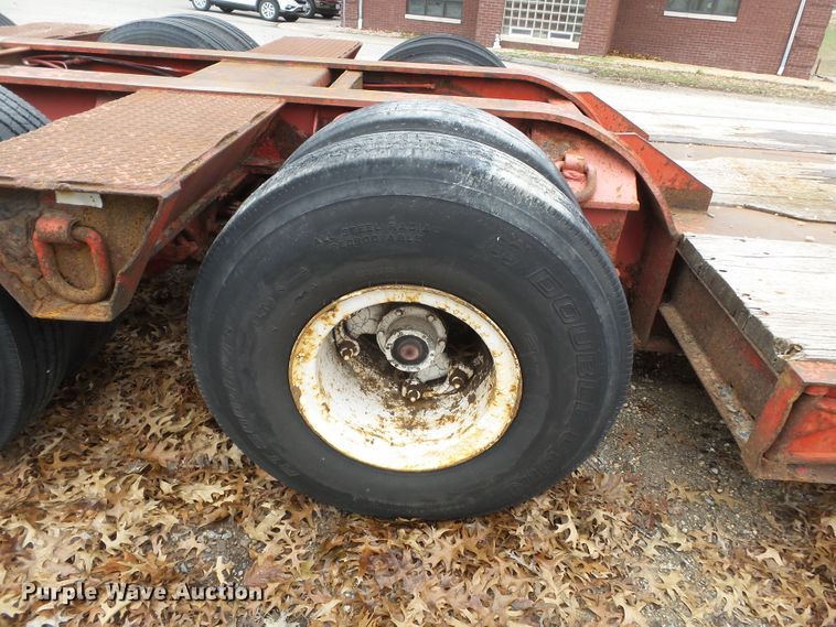 image for item DH7828 1982 Talbert lowboy equipment trailer