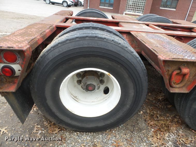 image for item DH7828 1982 Talbert lowboy equipment trailer