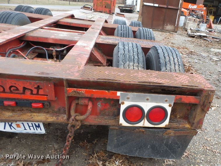 image for item DH7828 1982 Talbert lowboy equipment trailer