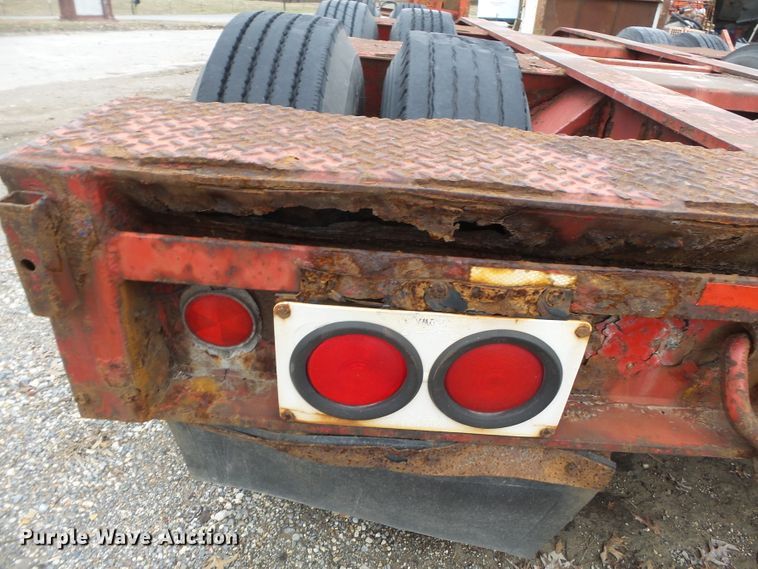 image for item DH7828 1982 Talbert lowboy equipment trailer