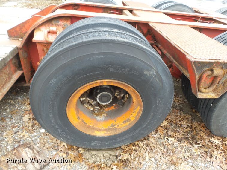 image for item DH7828 1982 Talbert lowboy equipment trailer