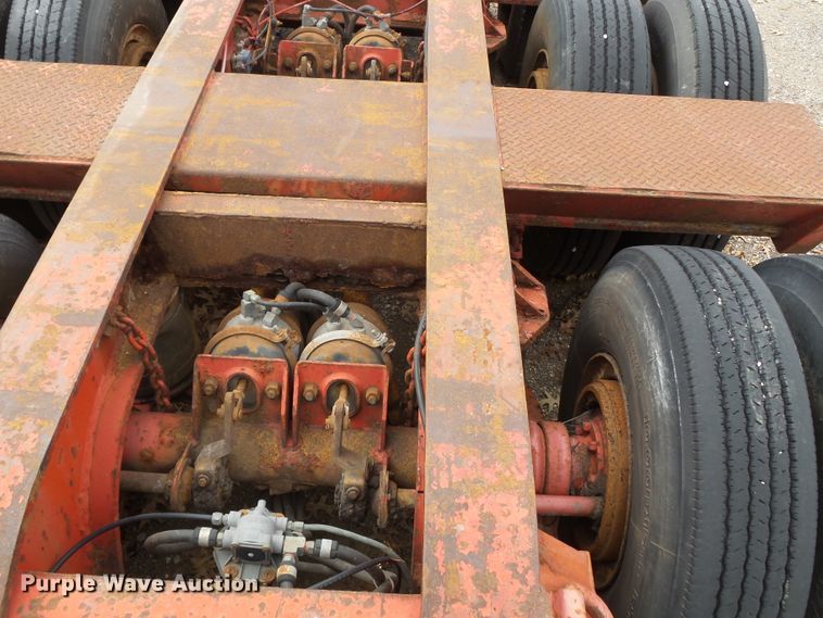 image for item DH7828 1982 Talbert lowboy equipment trailer