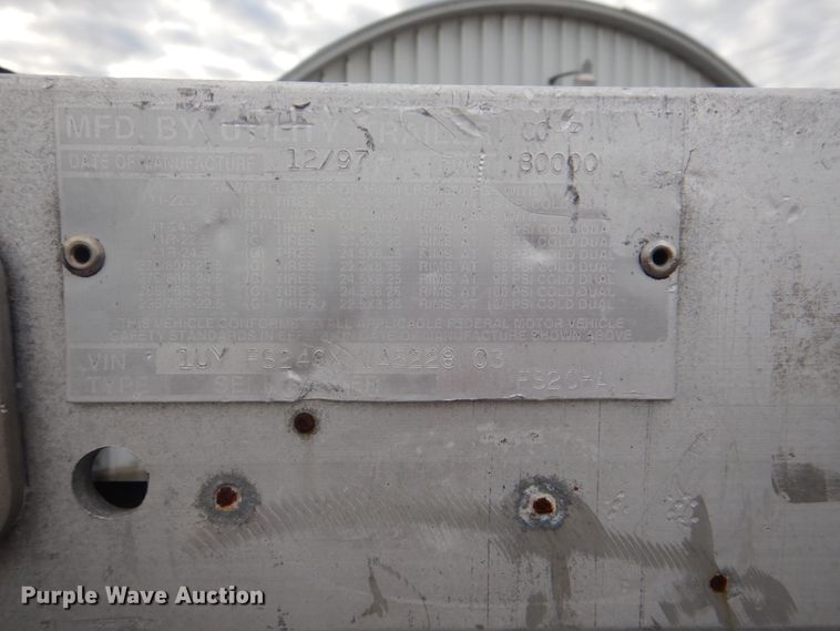 image for item DI2415 1998 Utility Trailer FA2CHA flatbed trailer