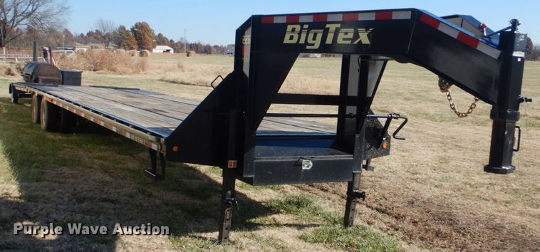 image for item FF9101 2015 Big Tex 22GN-40-HDTS equipment trailer