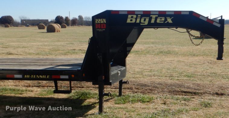 image for item FF9101 2015 Big Tex 22GN-40-HDTS equipment trailer