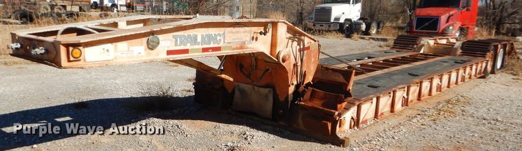 image for item FJ9892 1990 Trail King TK10 lowboy equipment trailer