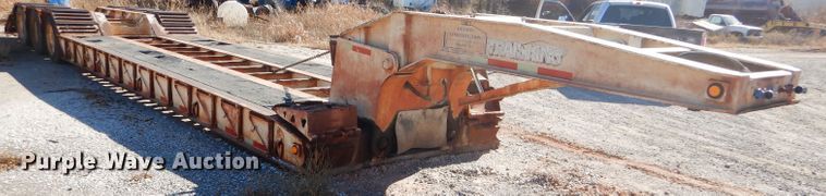 image for item FJ9892 1990 Trail King TK10 lowboy equipment trailer