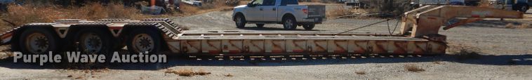 image for item FJ9892 1990 Trail King TK10 lowboy equipment trailer