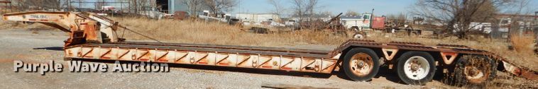 image for item FJ9892 1990 Trail King TK10 lowboy equipment trailer