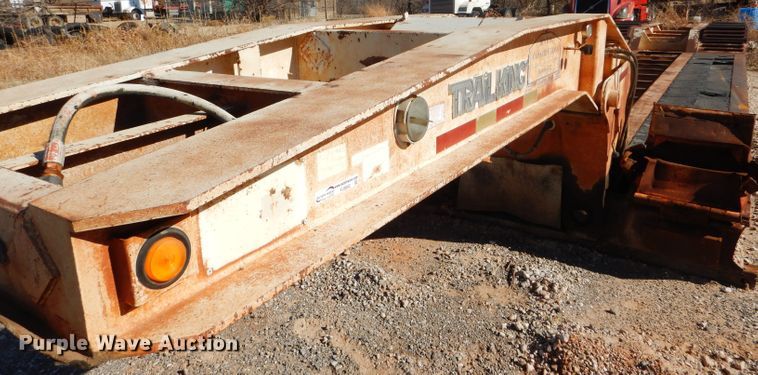 image for item FJ9892 1990 Trail King TK10 lowboy equipment trailer