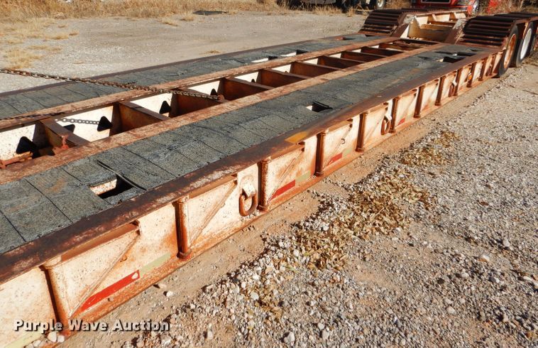 image for item FJ9892 1990 Trail King TK10 lowboy equipment trailer