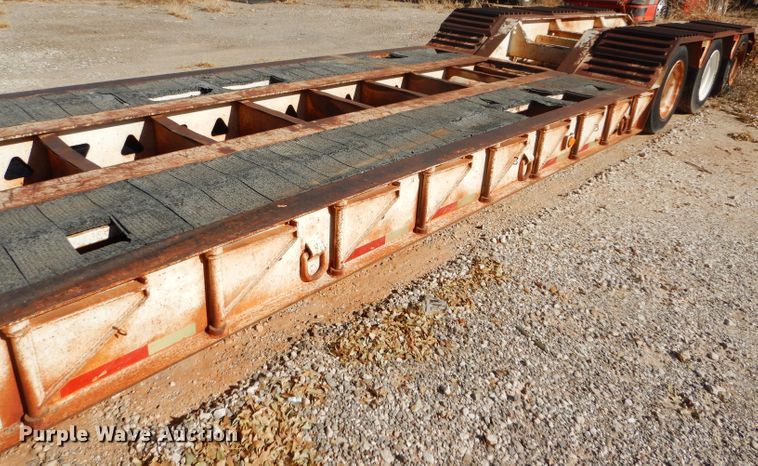 image for item FJ9892 1990 Trail King TK10 lowboy equipment trailer