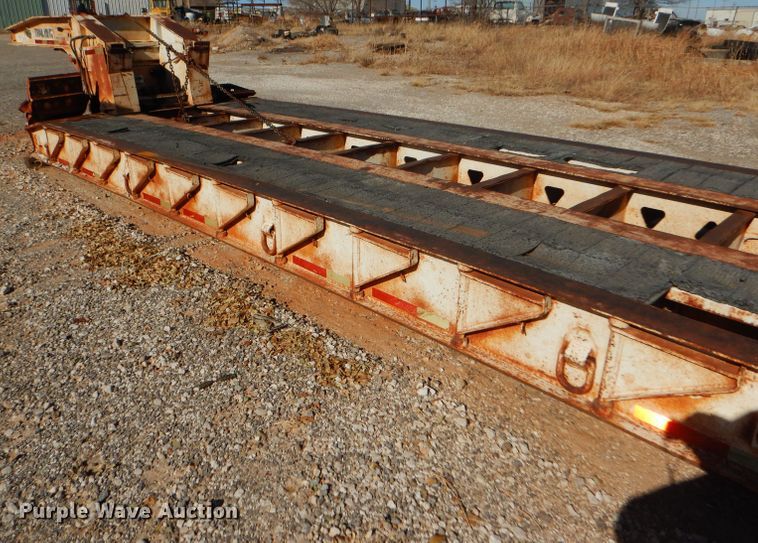 image for item FJ9892 1990 Trail King TK10 lowboy equipment trailer