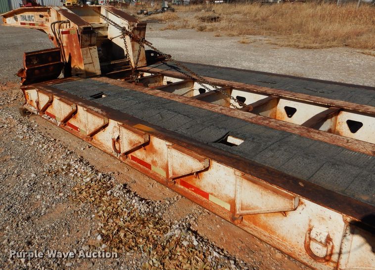 image for item FJ9892 1990 Trail King TK10 lowboy equipment trailer