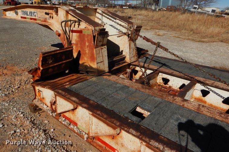 image for item FJ9892 1990 Trail King TK10 lowboy equipment trailer