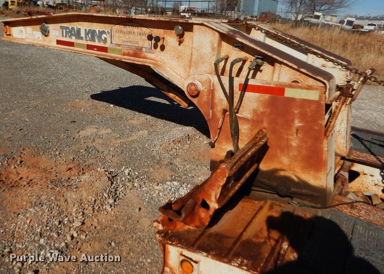 image for item FJ9892 1990 Trail King TK10 lowboy equipment trailer