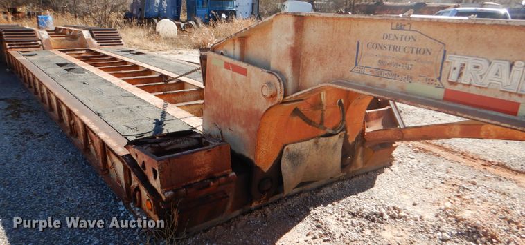 image for item FJ9892 1990 Trail King TK10 lowboy equipment trailer