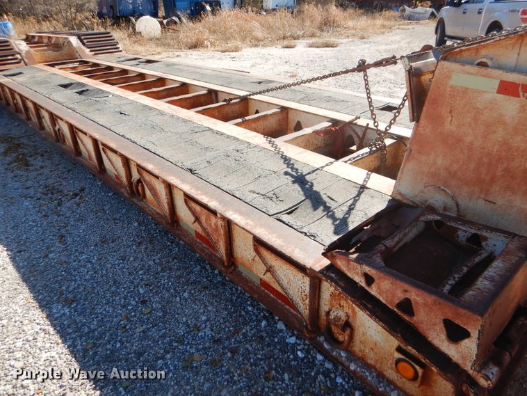 image for item FJ9892 1990 Trail King TK10 lowboy equipment trailer