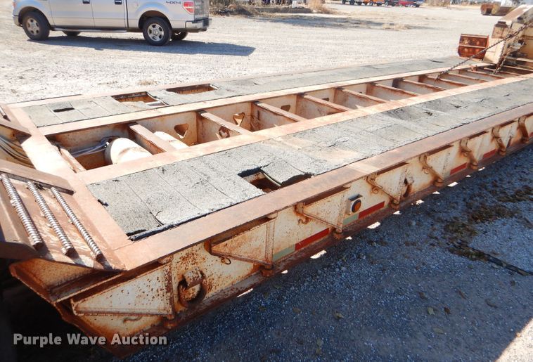 image for item FJ9892 1990 Trail King TK10 lowboy equipment trailer