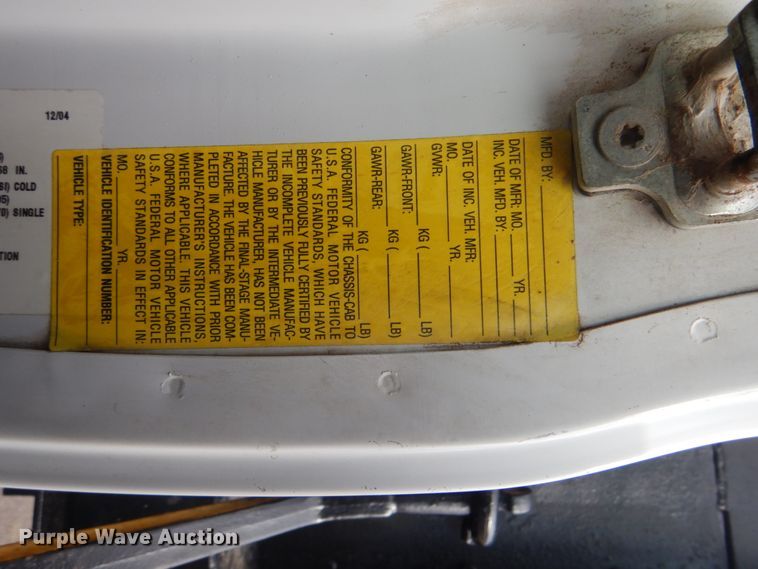 image for item GF9017 2005 Chevrolet C4500 dump truck