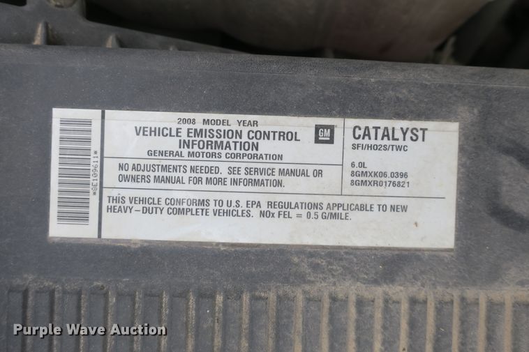 image for item DB10129 2008 Chevrolet Silverado 2500HD Ext. Cab pickup truck