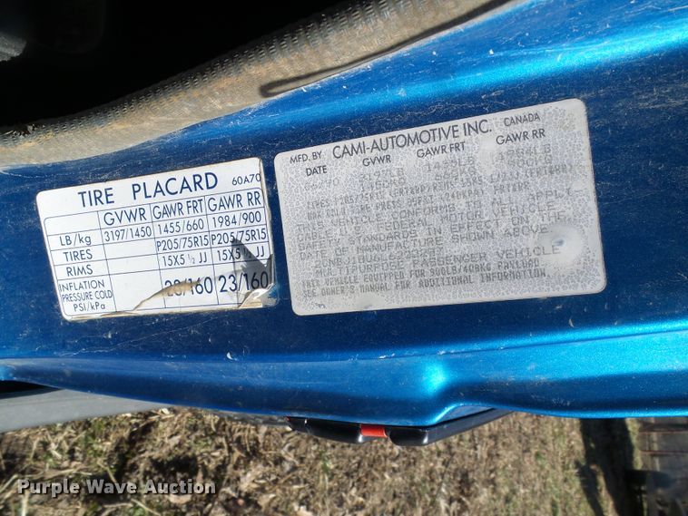 image for item DD1991 1990 Geo Tracker SUV