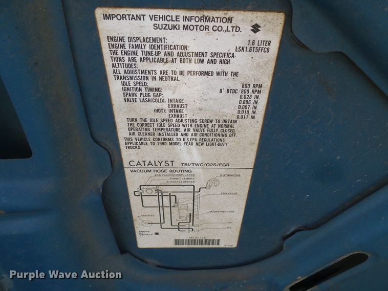 image for item DD1991 1990 Geo Tracker SUV