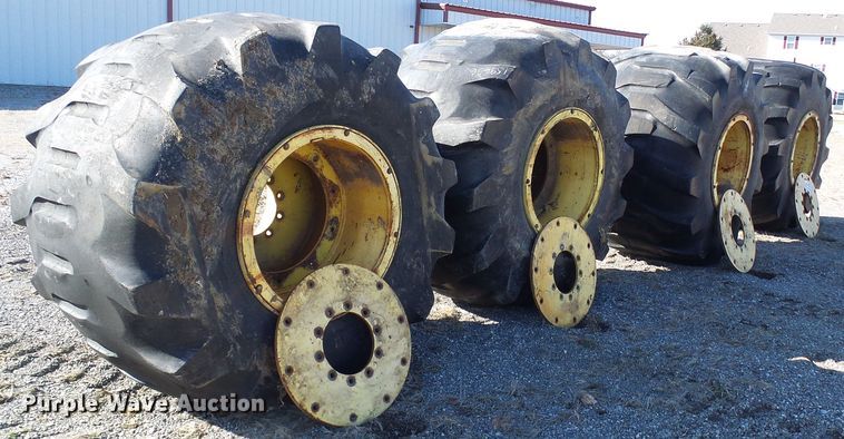 image for item DD1994 (4) Firestone 78x45.00-32 tires and wheels