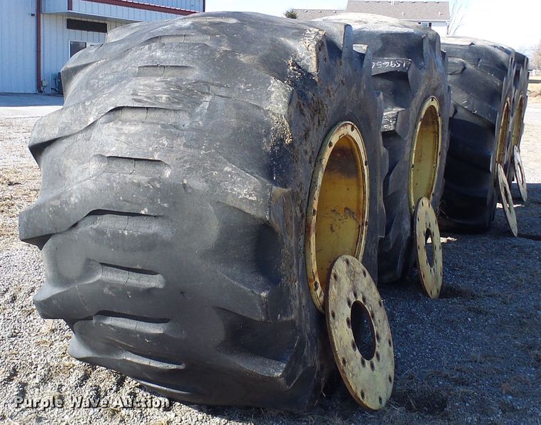 image for item DD1994 (4) Firestone 78x45.00-32 tires and wheels