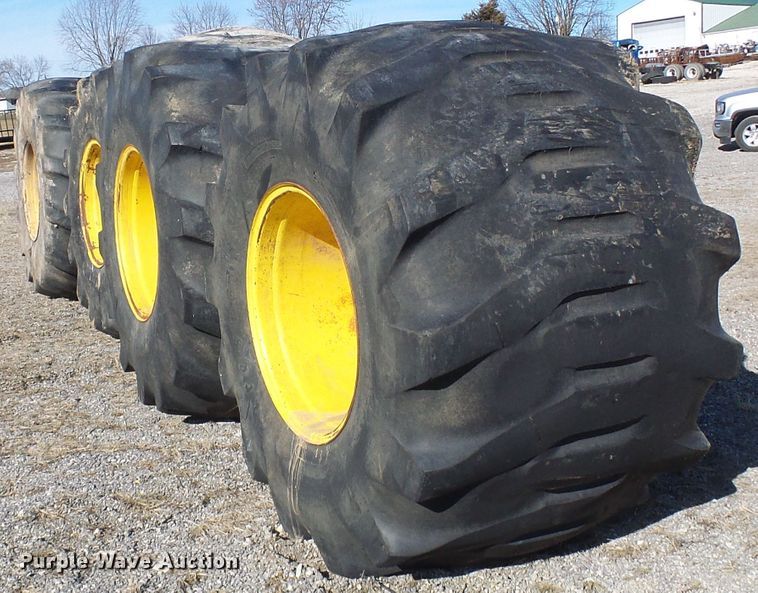 image for item DD1994 (4) Firestone 78x45.00-32 tires and wheels