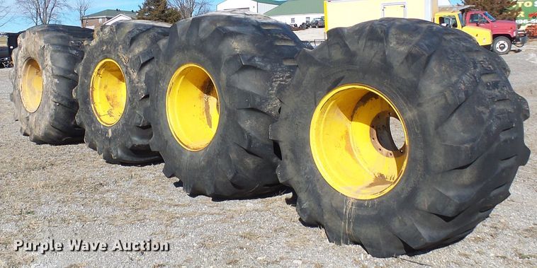 image for item DD1994 (4) Firestone 78x45.00-32 tires and wheels