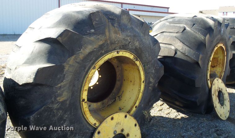 image for item DD1994 (4) Firestone 78x45.00-32 tires and wheels