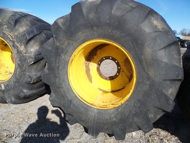 image for item DD1994 (4) Firestone 78x45.00-32 tires and wheels