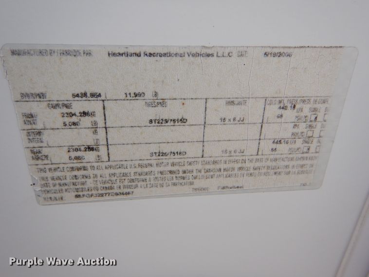 image for item DE1327 2007 Sundance 3200ES camper