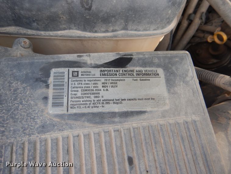 image for item DE1349 2012 Chevrolet Silverado 2500HD Ext. Cab pickup truck