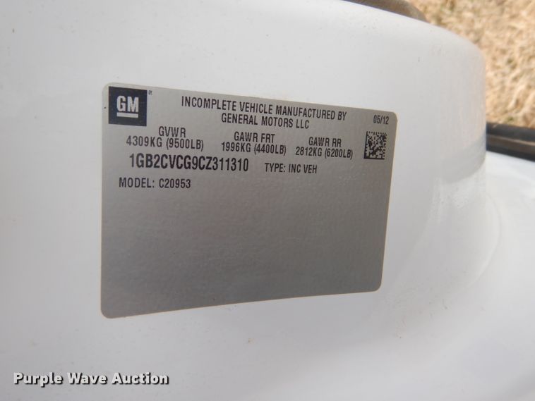 image for item DE1349 2012 Chevrolet Silverado 2500HD Ext. Cab pickup truck